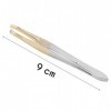 VANGLI Tweezers 1PCS Eyebrow Tweezers Facial Hair Removal Clip Stainless Steel Flat Slant Tip Eyebrow Eyelash Makeup Tweezer 