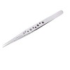 VANGLI Tweezers Eyelash Extension Tweezers Curved Straight Tip Precision Stainless Steel Clip For Grafting Lashes Size : M 