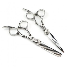 Ciseaux à cheveux | ciseaux à cheveux 6 pouces - set de ciseaux à cheveux | lames de rasoir en acier inoxydable | coiffeurs