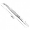 VANGLI Tweezers Stainless Steel Precision Tweezers Adjustable Slide Lock Tweezers Anti-Static Jewelry Diamond Straight Curved