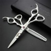 KOAIEZ 6,0 Pouces 440C Professional Blanc Dessein De Ciseaux De Coupe De Cheveux, Outils De Cisaillement De Coiffure De Coi