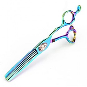 KOAIEZ Ensemble De Ciseaux De Coiffure en Acier Inoxydable Vert De 6,0 Pouces, Salon des Cisaillements De Coiffure Multifonct