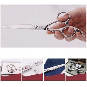 Ciseaux de barbier, ensemble de ciseaux de coiffure et de coiffure, en acier inoxydable, à usage domestique et professionnel