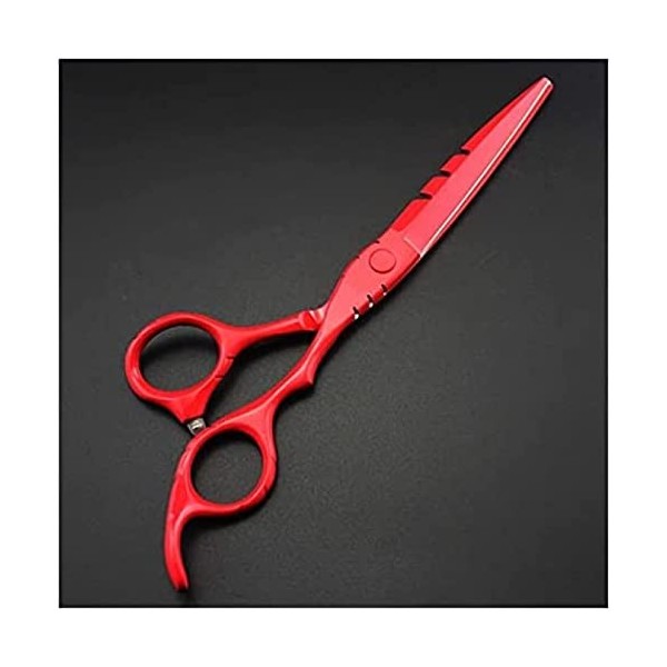 Ciseaux À Cheveux, Ciseaux De Coupe De Cheveux Rouges De 5,5/6 Pouces, Ciseaux À Effiler Les Cheveux, Ciseaux De Coiffeur, Ci