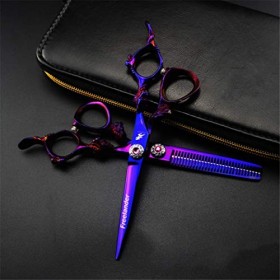 Ciseaux amincissants professionnels, kit de coupe de cheveux multi-usage professionnel de 6,0 pouces ensemble de ciseaux de c