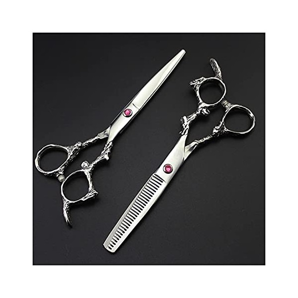 NC Ciseaux de Coiffure de 6 Pouces, Outils de barbier Amincissants Couleur : amincissement 