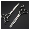 NC Ciseaux de Coiffure de 6 Pouces, Outils de barbier Amincissants Couleur : amincissement 