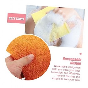 Didiseaon 42 Pièces Serviette De Bain Exfoliante Serviettes De Bain Noires Et Blanches Éponges Pour Le Bain Serviettes Exfoli