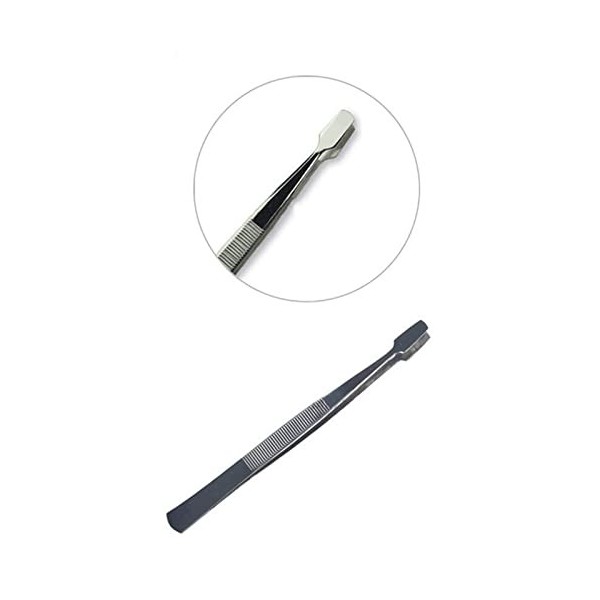 VANGLI Tweezers Stamp Tweezers Stainless Silver Durable Stamps Collector Tools for stamps Collec