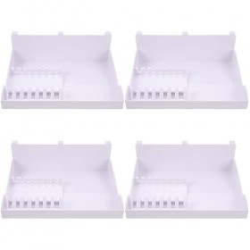 FRCOLOR 4 Pièces Ciseaux Peigne Prise Accessoires Pour Cheveux Plateaux En Plastique Organisateurs De Coiffure Porte-Ciseaux 