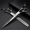 740C 440C Professional Argent Ensembles De Ciseaux De Coupe De Cheveux, Outils De Cisaillement De Coiffure De Coiffeur Salo