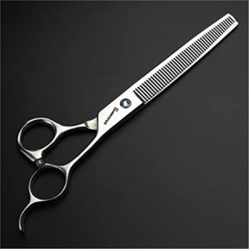 740C 440C Professional Argent Ensembles De Ciseaux De Coupe De Cheveux, Outils De Cisaillement De Coiffure De Coiffeur Salo