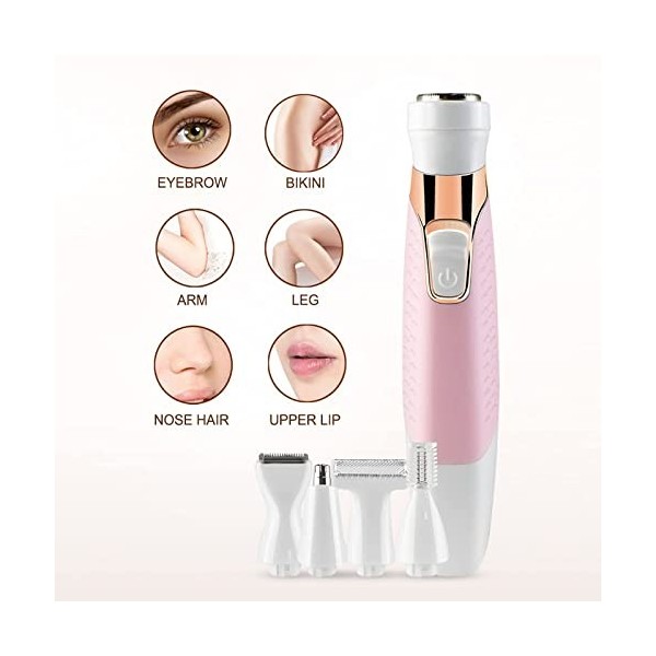 Épilateur Compact Rasage Et Tondeuse - Tondeuse Bikini Styler, Épilateur Électrique Tondeuse Femme, Coffret Dépilation Rasoi