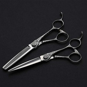 YQGOO Ensemble de Ciseaux de Coiffure Professionnels Haut de Gamme Les Ciseaux à Cheveux en Acier Japonais 440C sont Uniques 