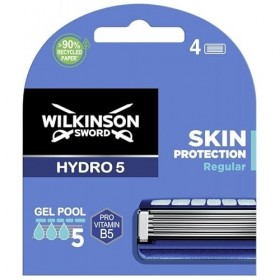 - Lames Hydro 5 Skin Protect - 4 Recharges - Rasoir Homme - Confort et Protection pour une peau parfaite ! - Lot De 2