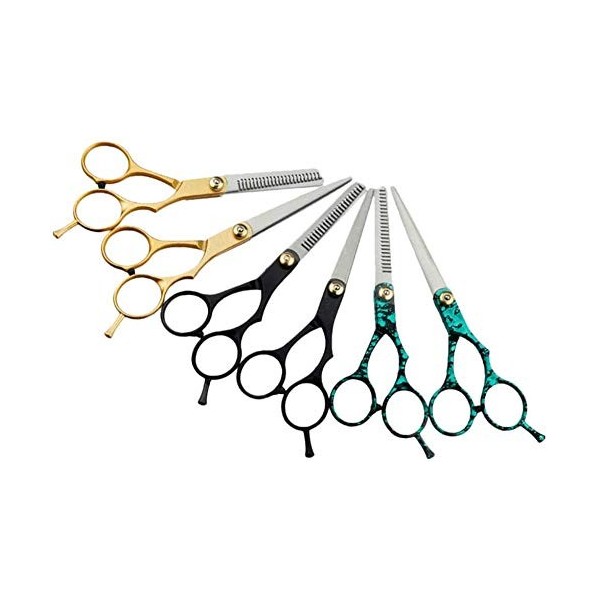 Ensemble de coiffure 6 couleurs Salon de beauté Outils de coupe Salon de coiffure Ciseaux de coupe de cheveux Outils de coiff