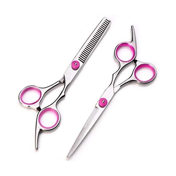 Set de coiffure Professional Japan 6 Inch Pink Hairciseaux de coupe de cheveux Haircut Sissers Thinning Makas Hair Cuttingcis