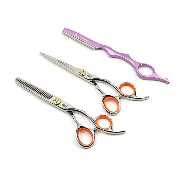 Ensemble de combinaisons de ciseaux de coupe de cheveux pour coiffeur Super Sharp Professional Barberhaircuting scissors Tool