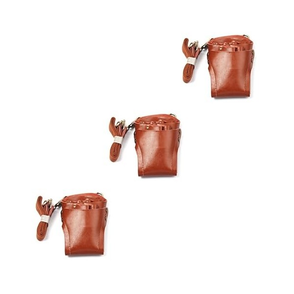 FRCOLOR 2Pcs Barber Taille Cas Sac Coiffure Taille Titulaire Cosmétique Brosse Pochette Professionnel Barbier Pochette Maquil