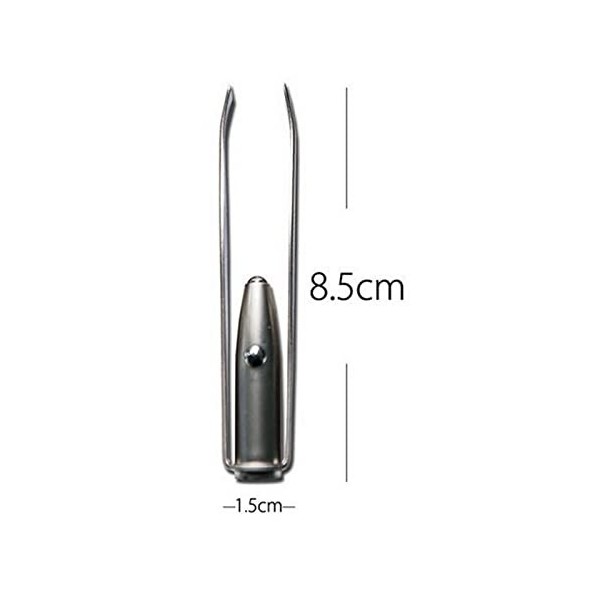 VANGLI Tweezers Professional Stainless Steel Hair Removal Clip Eyebrow Hair Remover Tweezers Eyelashes Makeup Tool Pinset Wit