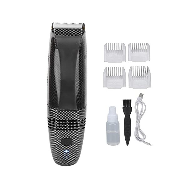 Tondeuse à Cheveux Kit de Tondeuse à Vide USB avec Puissante Aspiration Automatique des Cheveux pour la Barbe, les Poils du V