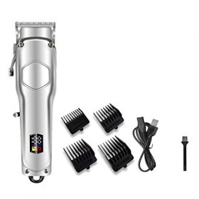 FSCLJ Tondeuse à Cheveux électrique 100-240 V Angle obtus Lame en Alliage de Titane Rechargeable Tondeuse à Cheveux électriqu