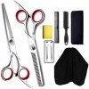 Ciseaux de coiffeur Ciseaux de coiffure 9 PCS Ciseaux de cheveux Kit de ciseaux de coiffure professionnels Ciseaux de coupe d