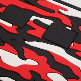 Coussin de Comptoir doutil de Salon, Motif de Camouflage Magnétique de Tapis doutil de Barbier pour Brosse