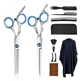 YIXIN2013SHOP Ciseaux Coiffure Ciseaux de Coiffure 10 Ensembles de Ciseaux Plats Ciseaux de Ciseaux de Ciseaux de Coiffure En