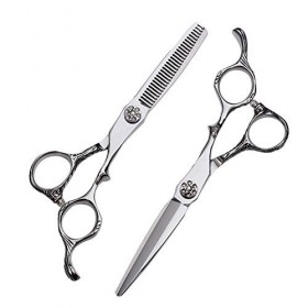 leybold Set De Ciseaux De Coiffure De Coiffure Professionnelle, Jeu De Cisailles De Coiffure en Acier Inoxydable De 6,0 Pouce