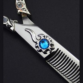 XBR Ciseaux à Cheveux Professionnels de Haute qualité et Ciseaux Amincissants de Coiffure, Ciseaux de Coiffeur Micro dentelés