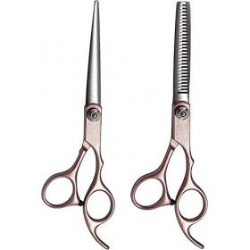 Ciseaux de coiffure professionnels 6,0 pouces ciseaux de coiffeur ciseaux de salon de coupe de cheveux, violet, ensemble de 6