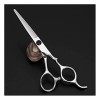 Tondeuses à cheveux pour hommes, ciseaux de coiffure professionnels de 5,5 pouces, poignée en forme de main, poignée en bambo