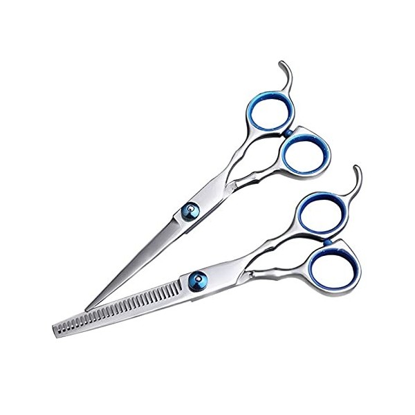 Professional Sharp Blades Hair Trimmer Barber Hair Cutting Thinning Scissors Shears Hairdressing Set Couleur : Or Orange 