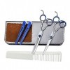 Professional Sharp Blades Hair Trimmer Barber Hair Cutting Thinning Scissors Shears Hairdressing Set Couleur : Or Orange 