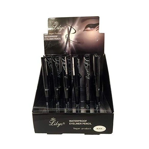 Lilyz Vegan Crayon Contour Des Yeux Noir Waterproof - Rétractable - Tournant - Produit Végétalien