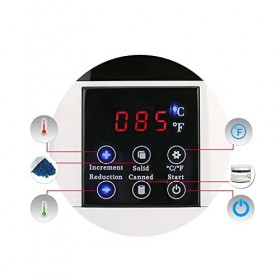 jucyuanhang Chauffe-Bougie Portable, Machine À Cire pour Lépilation du Corps Spa 500CC, Affichage Intelligent De La Températ