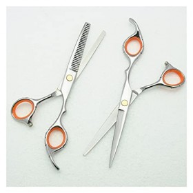 Coiffure Ciseaux Manche sculpté Barbier Coupe Ciseaux Amincissement Cisailles Ciseaux à cheveux Couleur : Un amincissement P