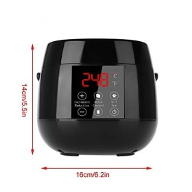 Réchauffeur de cire, affichage à LED intelligent Réchauffeur de cire réglé Épilation à la cire Réchauffeur de cire Beans appl