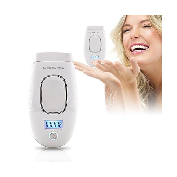 NORMIA RITA Épilateur Lumière Pulsée IPL Femme Homme Professionnel Peau Douce du Visage et Corps à la Maison Épilation Dispos