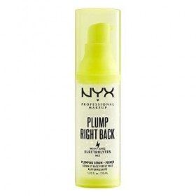 NYX PROFESSIONAL MAKEUP Primer et Sérum Plump Right Back, Aux Électrolytes, Formule Vegan, 30 ml & Colle Fixatrice à Sourcils