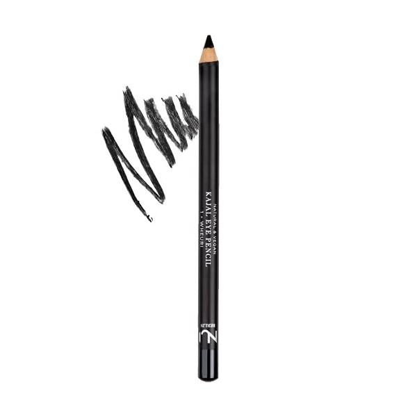 NUI Natural Kajal Eye Pencil 1 WHEURI - Cosmétiques naturels végan naturel - crayon Kajal noir profond