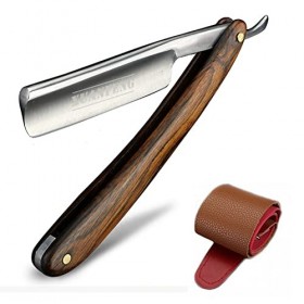 Rasoir en acier au carbone Rasoir ménager Rasoir manuel de sécurité pour hommes Salon de coiffure professionnel Rasoir à lan