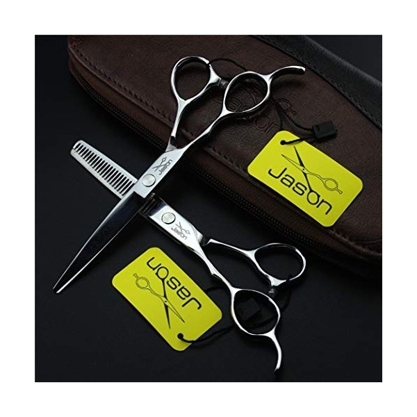 Ensemble de ciseaux, 15,2 cm professionnel haut de gamme pour gaucher Ciseaux de coiffure Premium Set Personnalité Ciseaux de