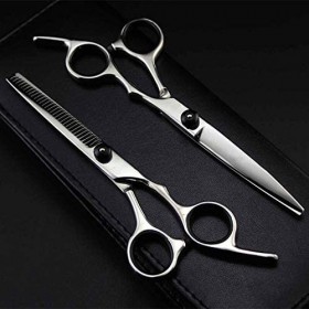 XiYou Ciseaux De Coupe de Cheveux Coupe, Professionnel Japon 4cr 6 Pouces Coupe Noire Sissors Amincissement Coiffeur Ciseaux 