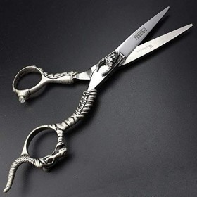 AXEMOORE Lot de ciseaux de coiffure professionnels en acier inoxydable 14 cm pour homme et femme