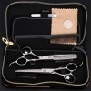 6,0 Pouces Professionnel Ciseaux De Coiffure Set, Coupe Appauvrissement Outil Styling en Acier Inoxydable and Light Sharp , 