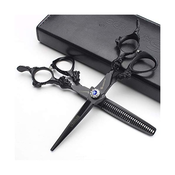 Ciseaux de Coupe Professionnelle Cheveux - Coiffure Dilution Cisailles Haut de Gamme 5.5/6.0 Pouces Salon de Coiffure Set 3 C