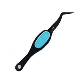 VANGLI Tweezers Stainless steel soft grip process tweezers cross lock tweezers reverse grip precision tweezers for eyelash an