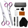 Ciseaux de coiffeur Ensemble de ciseaux de coupe de cheveux professionnels 10 PCS Ciseaux de coupe de cheveux Ciseaux amincis